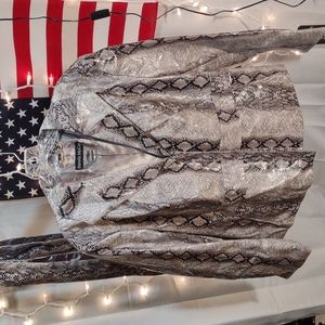 NWT 2X Pamela McCoy Faux Leather Jacket